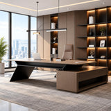 Larnavo Executive Desk - Office Desk with Large Storage Space(94IN)