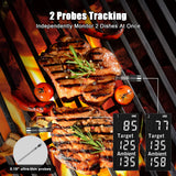 Smart Wireless Meat Thermometer with 2 Probes & 800Ft Bluetooth Range, Grill Thermometer with Standalone Base, NIST Certified ±0.5°F Accuracy