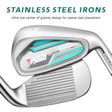 Women's Golf Club Set with 12pcs Clubs - 4 Woods(#1,3,5,4H), 7 Irons PGM