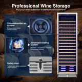 Velieta Upgraded 190 Bottles Wine Cooler Refrigerator,24 Inch Wide Wine Fridge with Professional Temperature Control System