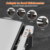 KEINVE 1600W Panini Press, Sandwich Maker with Temp & Time Setting, 4 Slice Large Non-stick Versatile Grill Press, Opens 180 Degrees to Fit Steak, Fish, Vegetable and More