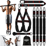 NTIUYOT Pull Up Assistance Bands for Pull Up Bar, 4 Heavy Duty Assisted Pull Up Bands, Workout Equipment with Foot Rest for Training, Adjustable Bands for Pull-Up, Fitness, Body Stretching, Chin Up