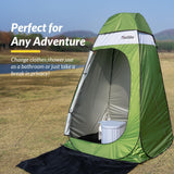 Thallike Upgrade Pop Up Privacy Shower Tent, Portable Camping Shower Tent, Camping Toilet Changing Room with Rain Shelter & Extended Floor Mat