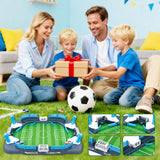 Juivin Tabletop Soccer Foosball Game Set- Mini Football Table Board Game for Kids & Family, Interactive Indoor Party Toy for Boys Age 6-12 & Family Game Nights