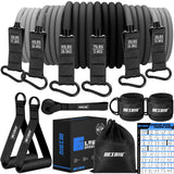 Heavy Resistance Bands for Working Out, 300lbs/360lb/420lb Exercise Bands Workout Bands with Handles, Door Anchor, Ankle Straps, Home Gym Workout Equipment for Men