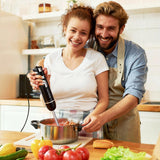 Djecak Orla Upgraded 1100W 5-in-1 Immersion Blender Handheld - 20 Speed Turbo Stick Blender for Soups, Baby Food & Smoothies, Includes Food Processor,Milk Frother, Chopper, Whisk & BPA-Free Beaker