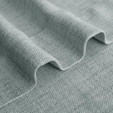 Macochico Extra Wide Pinch Pleated Linen Curtains for Sliding Door Patio Doors with Tieback, Natural Living Room Bedroom Curtain Privacy But Let Light in, 120”Wx96”L, Moss, 1 Panel