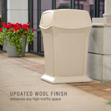 Rubbermaid Commercial Products Ranger Trash Can with 2 Door Lid