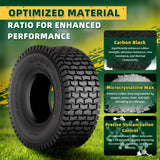 Wiltire 2 Pack 15x6.00-6nhs Lawn Mower Tire Tubeless,15x6x6 Lawn Tractor Riding Mower Turf Tire for Garden Tractors, Walk-behind Mowers, Turf Maintenance Vehicles, Golf Carts, Utility Vehicles,4 Ply