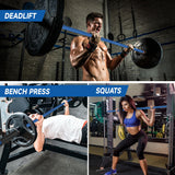 RICHUANG 7ft Olympic Barbell Weight Bar for Weightlifting, Powerlifting, CrossFit Training , 1000 lbs Max Load Capacity, Alloy Steel, 2 Inch Olympic Strength Training Bar for Home Gym Exercises Fitness Equipment 1000LBS-Blue