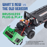 HOBBYPLUS ARKTOS 6x6 V1.5 CR18P Rock Crawler RTR All Terrain - Remote Control Car, Rock Crawler 1/18 Scale 6WD 2 Speed Transmission Off Road for Adults, RC Hobbyists (Green)