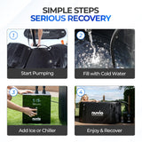 Nuvio Long Recovery Pod Pro - 120 Gallon Ice Bath Cold Plunge Tub