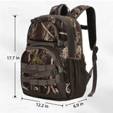 OUUTMEE Hunting Backpack, Camo Outdoor Hunting Pack for Bow or Rifle with Holder for Hunting, Camping, Hiking OUUTMEE