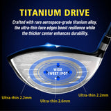 PGM Men's Complete Golf Club Sets - 12 Pieces - 3 Wood (#1,3,5), 1 Hybrid (#4H) (Right - Flex s) PGM