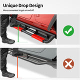 OEDRO Running Boards Compatible with 07-18 Jeep Wrangler JK Unlimited JKU