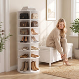 Rotating Shoe Rack,Shoe Shelf,Shoe Organizer for Closet,Spinning Shoe Racks