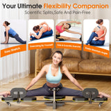 TDH Leg Stretcher, 220LBS Stretcher Machine,200° Adjustable Split Machine for Ballet, Dance,Yoga, Flexibility Stretching Equipment to Relieving Leg Muscl,Exercise for Everyone(Yellow)