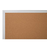 Office Depot® Brand Cork Bulletin Board, 48" x 96", Aluminum Frame with Silver Finish