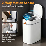 Automatic Bathroom Trash Can with Lid, 3.5 Gallon Motion Sensor Trash Can