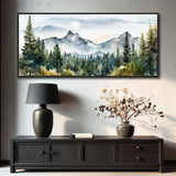 Wapluam Canvas Wall Art For Living Room, Large Framed Wall Decor For Bedroom Modern Office Wall Decorations Forest Landscape Paintings Farmhouse Mountain Pictures Artwork Room Home Aesthetic 32x72
