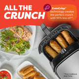 Instant Pot 6QT VORTEX Plus Air Fryer, 6-in-1, Air Fry, Broil, Dehydrate, Crisp, Roast, Reheat, Bake, Dishwasher-Safe Airfryer basket, from the Makers of Instant Pot, Stainless Steel