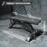 MAJOR FITNESS Adjustable Weight Bench (Elite Version) - 1300LBS Capacity, 32 Positions for Strength Training, Bench Press, and Full-Body Workouts for Home or Garage Gym, Black