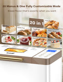 KBS 20-IN-1 Bread Maker with Custom Program, 650W Bread Machine with Nonstick Ceramic Pan & Stainless Steel Paddle, 2LB Bread Maker Machine, Polish Bread, Gluten-Free, Touch Panel, 15H Timer, 3 Colors