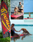 NACATIN Inflatable Stand Up Paddle Board - Premium SUP Board with Dog Ramp Kit,Complete SUP Set Paddle Boards for Adults with Single/Double Paddle, Backpack, Suitable for Paddle Boarding with Dog
