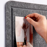 Extra Large Bulletin Board 96" x 48", Felt Pin Board, Dark Gray