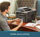 Brother MFC-L2750DW All-in-One Wireless Monochrome Laser Printer, Black - Print Copy Scan Fax - 36 ppm, 2400 x 600 dpi