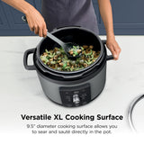 Ninja HyperHeat 9-in-1 Electric Pressure Cooker | 6.5 Qt Multi Cooker with Sear/Sauté, Slow Cooker, Rice Cooker, Sous Vide | 1200W | Fast Cooking, PFAS-Free Pot | Dark Gray | PC201GY