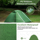 Clostnature Lightweight Backpacking Tent - 2 Person Ultralight Waterproof Camping Tent, 3 Season Large Size Easy Setup Tent for Family, Outdoor, Hiking and Mountaineering