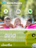 120" Large Inflatable Pool for Adults & Family, 4-Layer Thickened Blow Up Pool (Stronger Than 3-Layer), 0.32mm Heavy Duty PVC, Durable Swimming Pool for Kids, Adults & Pets Backyard Summer Green