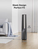 PELONIS 40" Bladeless Tower Fan with Powerful Airflow, Ultra-Quiet DC Motor (22 dB), 6 Speeds, 4 Modes, Remote Control, 7-Hour Timer, 90° Oscillation, Safe Design for Bedroom, Home, Office