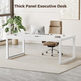 Mericonia 54 Inch Computer Desk, 1" Thick Heavy Duty Industrial Office Desk