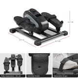 Sunny Health & Fitness Smart Motorized Mini Elliptical Trainer w/Remote Control, Indoor Under-Desk Pedal Exerciser for Seniors’ Mobility & Cardio Workout, Free SunnyFit App Connection – SF-E324028