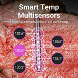 Smart Bluetooth Wireless Meat Thermometer Digital | 1000°F Heat Resistance | Long Range | Certified Accuracy | BBQ, Oven, Grill, Smoker, Etc. MEATER