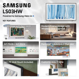 Samsung 65-Inch Class The Frame Pro LS03HW Series Samsung Vision AI Smart TV