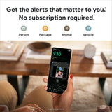 Google Nest Doorbell (Wired, 2nd Gen) - Wired Video Doorbell Camera - Doorbell Security Camera - Snow