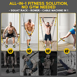 HOXWC Pilates Bar, Pilates Bar Kit with Resistance Bands Heavy Duty, Home Gym Professional Pilates Workout Equipment for Men, for Legs, Waist Back, Arm, Abs, Chest, Shoulders Muscle Strength Training