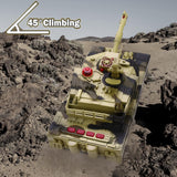NIWOTA 2.4G Remote Control Army Tank-8 Channels 1:28 RC Tank that Shoot with Toy Soldiers, Auto Demo, Rotating Turret,Light&Sound, All-Terrain RC Military Vehicle Toys Gift for Boys Ages 6 8 9 12