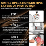 1500W Bone Saw Meat Cutter, 316 Stainless Steel Industrial Butcher Tool Meat Saw, 0.04"-8.0" Cutting Thickness Meat Band Saws, 460 LBS/H High Speed for Butchering for Steak Beef