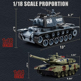 Supdex 1:18 Remote Control Tank, 2.4Ghz Soviet Union KV1 RC Tank Model Toys, 15 Channel Battle Army Toy with Smoke, Light and Sound, Military RC Vehicle for Adult and Kid That Shoot