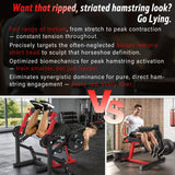 Leg Extension and Curl Machine feat Unilateral & Bilateral, Convertible Seated Leg Extension and Lying Leg Curl Bench for Home Gym, Quad and Hamstring Lower Body Leg Workout Equipment