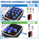 18 Slots Peptide Case for Fridge | Vial Case ｜1ml 2ml 3ml 5ml 10ml Vials
