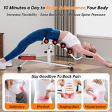 seanleecore Inversion Table for Back Pain Relief, Heavy Duty Back Stretcher with 3-Point Support System, 350LBS Weight Capacity Foldable Spinal Decompression Equipment for Home Gym