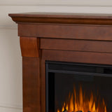 Real Flame Chateau 41” Electric Fireplace with Mantel for Living Room or Bedroom, Replaceable Fireplace Insert Heater, Realistic Log and Flame Effect, Remote Control, Timer