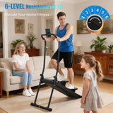 HXD-ERGO Stair Stepper for Home, 6-Level Magnetic Resistance Stepper Machine with Incline Modes & LCD Monitor, 330LBS Capacity Quiet Stair Climber, Steppers for Exercise at Home, Stair Master Workout