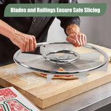 SHANGPEIXUAN 16" Pizza Cutter Rocker Sharp 8-Slice Multi-Blade Heavy Duty Stainless Steel Pizza Rocker Knife Pizza Oven Accessories