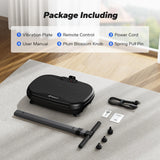 MERACH Vibration Plate Exercise Machine, Vibration Plate for Lymphatic Drainage Weight Loss, Vibrating Plate Exercise Machine with Handrails